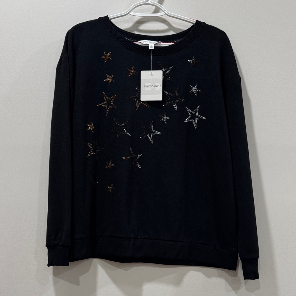 Emily Daniels Black Star Sweatshirt
